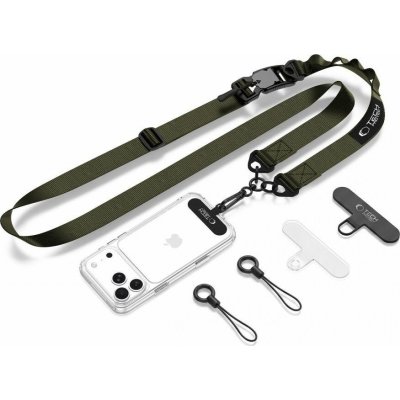 Tech-Protect C9S Rope Crossbody šňůrka na telefon, klíče, AirPods a další, Army Green – Hledejceny.cz