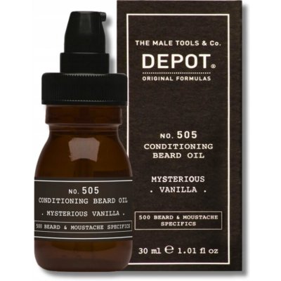 Depot NO.505 conditioning beard oil ginger & cardamom kůže a dřevo 30 ml – Zboží Dáma