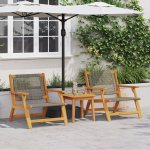 OMAXI 474055 Zahradní nábytek 2 pcs Šedá 67 x 78 x 73cm – Hledejceny.cz