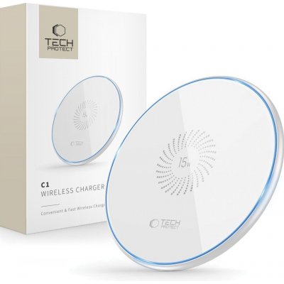 Tech-Protect Rychlá bezdrátová nabíječka - Tech-Protect, C1 15W White – Zboží Živě