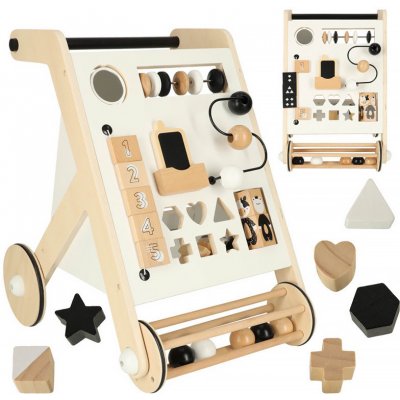 LULILO Chodítko edukační dřevěné 49x34x32cm KX4729 – Zboží Mobilmania
