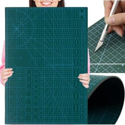Bigstren 24340 Podložka na řezání a stříhání oboustranná A2 zelená – Hledejceny.cz