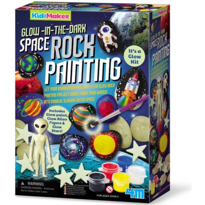 Mac Toys Malování na kameny vesmír ve tmě svítí