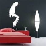 SABLIO Samolepka na zeď Michael Jackson rozměry 24x60 cm – Zboží Mobilmania