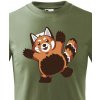 Dětské tričko dětské triko červená panda, Military 69