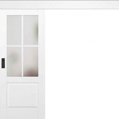 Erkado Posuvné dveře na stěnu Peonia Bílé 100 x 197 cm – Zboží Mobilmania