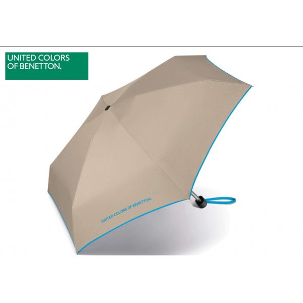 Skládací deštník Ultra Mini flat 56428 béžový/šedý Benetton od 450 Kč -  Heureka.cz