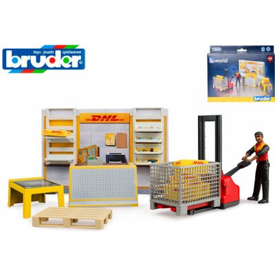 Bruder 62251 bworld DHL shop s paletovým vozíkem – Zbozi.Blesk.cz