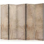 Fabulo paraván 5 dílný Zlaté palmy 172 x 225 cm stejný design na obou stranách – Zboží Dáma