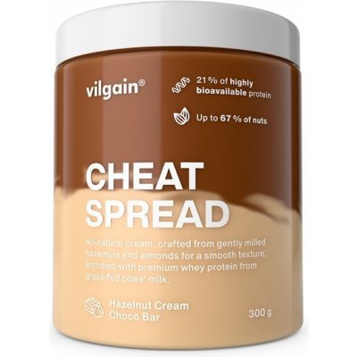 Vilgain Cheat Spread Lískooříškový krém s čokoládou 300 g – Zboží Dáma