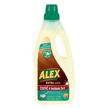 Alex 2v1 čistič a leštěnka dřevo, parkety 750 ml