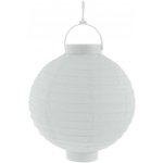 Lampion se světlem 20 cm, bílá – Zboží Mobilmania