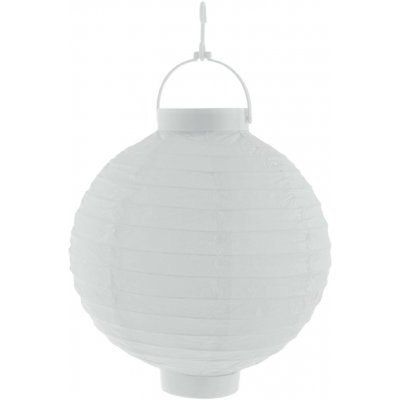 Lampion se světlem 20 cm, bílá – Zboží Mobilmania