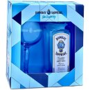 Bombay Sapphire Gin 40% 0,7 l (dárkové balení 1 sklenice)