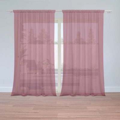 Sablio Záclony Vínová: 2ks 150x250cm – Hledejceny.cz