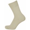 Knitva Slabé 100% bavlněné ponožky béžová světlá