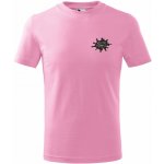 dětské triko s vlastním potiskem levé prso růžová – Zboží Dáma