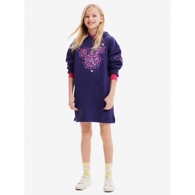 Desigual Emmline Disney šaty dětské dívčí fialová