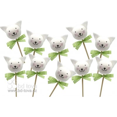 BD-TOVA Kočka hlava malá zápich 10 ks – Zboží Mobilmania