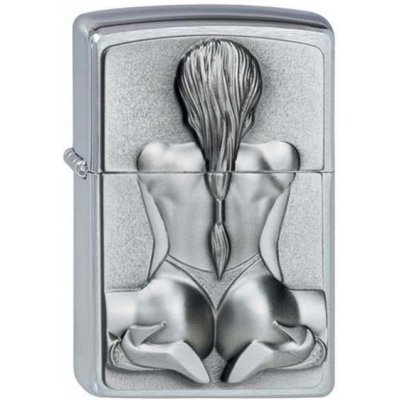 Zippo Kneeling Girl leštěný – Zboží Mobilmania