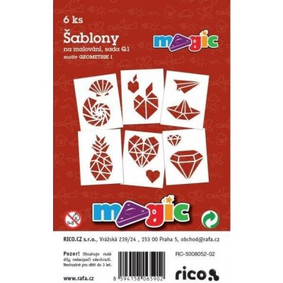 Papírové šablony sada Q1 - Geometrik I – Zboží Dáma