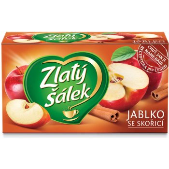 Zlatý Šálek Jablka se skořicí ovocný čaj 20 x 1,75 g