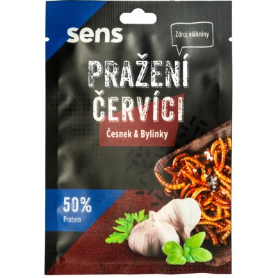 Sens Pražení červíci nejvýhodněji Česnek & bylinky 15 x 12 g – Sleviste.cz