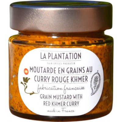 La Plantation Francouzská hrubá hořčice s červeným khmerským kari 120 g – Sleviste.cz