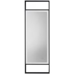 Nova Luce Černé závěsné zrcadlo s LED osvětlením Doul 120 x 40 cm – Hledejceny.cz