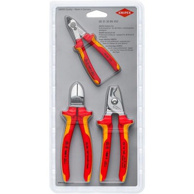 Kleště Knipex 00 31 30 BK V02 "stříhání" VDE, 3 díly – Hledejceny.cz