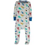 Dětský overal na spaní na zip Barevné závodní rakety Frugi – Zboží Dáma