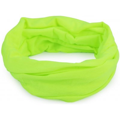 multifunkční šátek pružný bezešvý jednobarevný 8 žlutozelená ost. neon – Hledejceny.cz