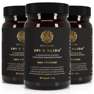 Epiderma Spi v klidu s konopným olejem 90 kapslí – Hledejceny.cz