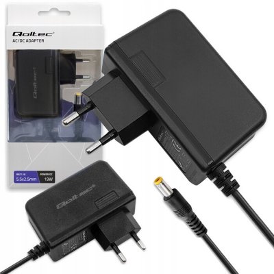 Qoltec Zásuvkový napájecí adaptér 19W 9V 2.1A 5.5*2.5 – Zboží Mobilmania