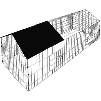 Goleto Kovový výběh pro králíky, morčata a jiné hlodavce 180 x 75 x 75 cm – Zboží Mobilmania