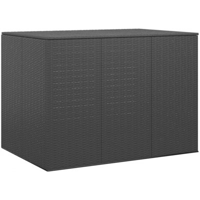 vidaXL box PE ratan 145 x 100 x 103 cm černý 317229 – Hledejceny.cz