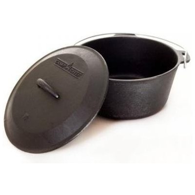 Litinový hrnec 25 cm 4 l s poklicí Camp Chef Dutch Oven bez nožiček CC-C10EU Universal – Sleviste.cz
