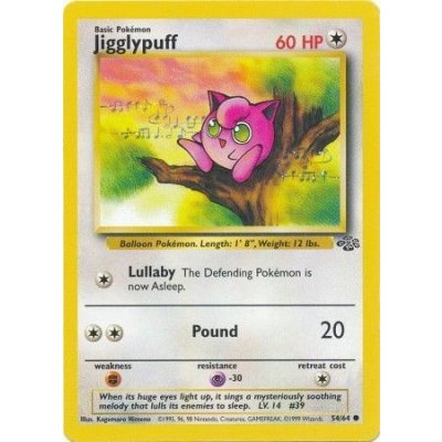 Pokémon kusová karta JU 54/64 Jigglypuff - Jungle Stav: Good