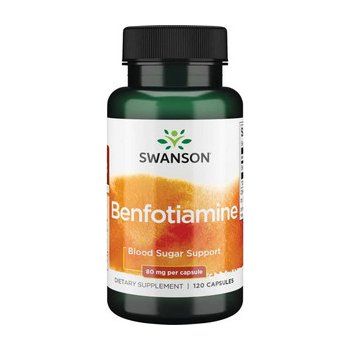 Swanson High-Potency Benfotiamine 120 kapslí 80 mg