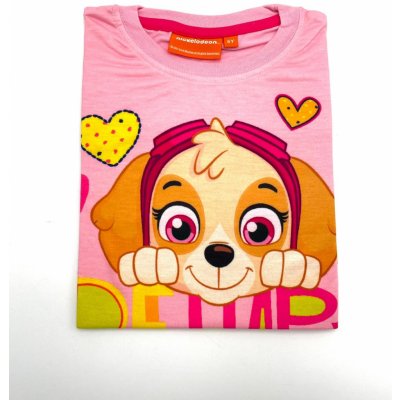 Paw Patrol Dívčí bavlněné triko s dlouhým rukávem - růžové – Zboží Mobilmania