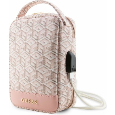 Guess PU G Cube Travel Universal Bag Pink 14529253 – Zboží Živě