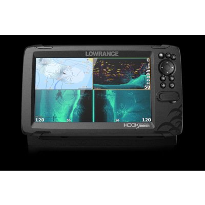 Lowrance Echolot Hook Reveval 9" se sondou Tripleshot