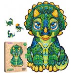 Puzzler Dřevěné Něžný dino Charlie 100 dílků – Zbozi.Blesk.cz