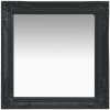Zrcadlo zahrada-XL barokní styl 60 x 60 cm černé