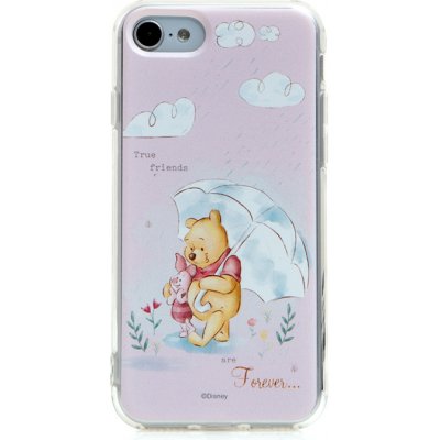 Pouzdro AppleMix DISNEY Apple iPhone 5 / 5S / SE - Medvídek Pú a Prasátko - praví přátelé - gumové