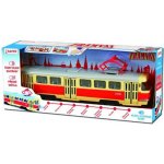 Rappa Tramvaj hlásící zastávky česky s funkčními dveřmi 28 cm – Zboží Dáma