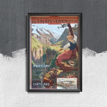 Designovy plakát Designovy plakát Chamonix francouzština