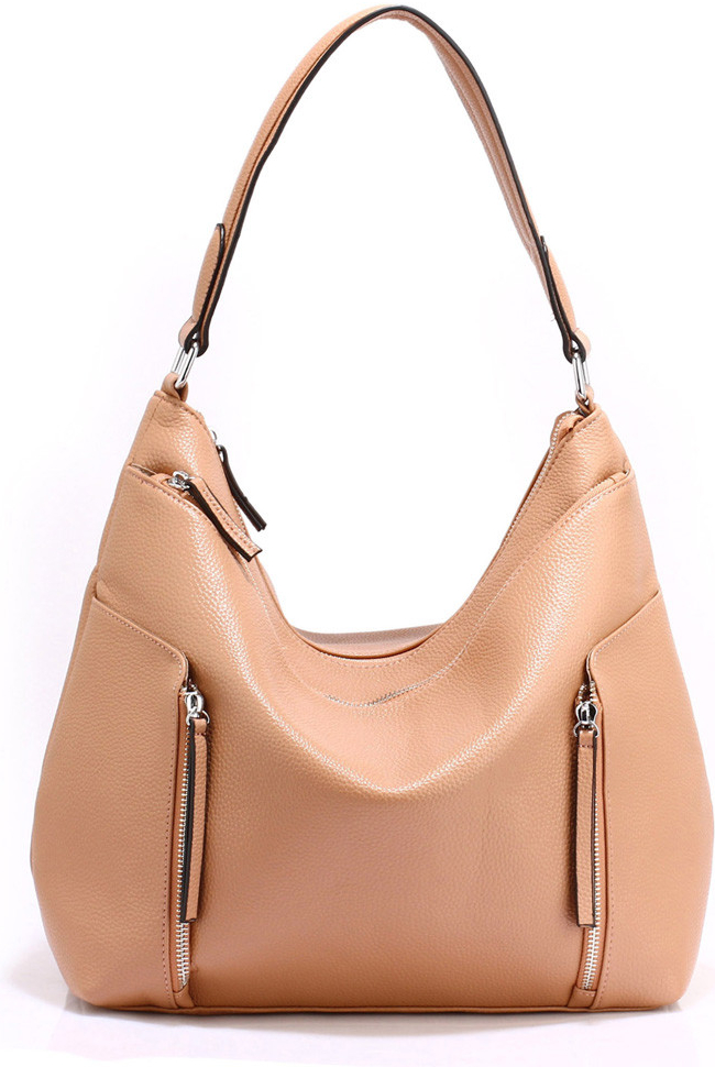 L&S Nude Hobo taška přes rameno LS-AG00529 NUDE