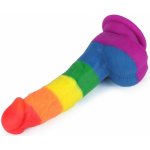 LoveToy PRIDER LGBT rainbow dildo 8" – Zboží Dáma