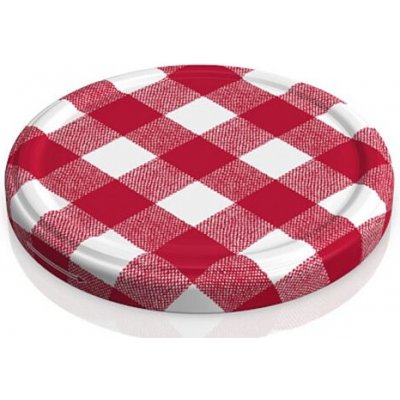 Maják Víčko 66mm/10ks KÁRO červenobílé (skl.377ml) TWIST – Hledejceny.cz